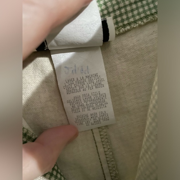 Vintage Green gingham shorts - Picture 6 of 7